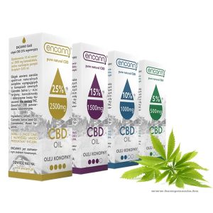 Encann® 5%+10%+15%+25% CBD oils set 4×10 ml