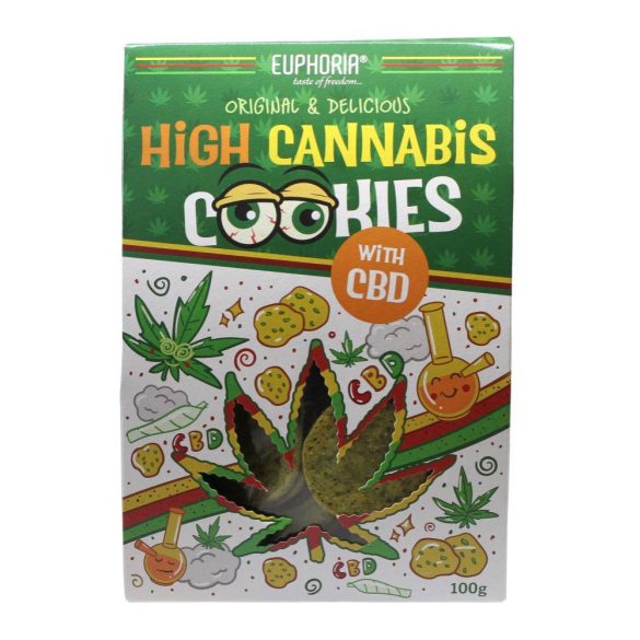 Euphoria kannabiszos Cookies CBD-vel 100g