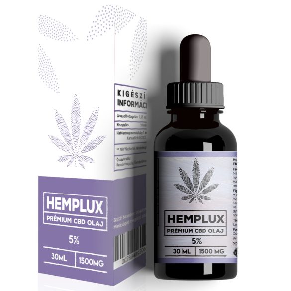 Hemplux 30 ml CBD olaj 5% (1500 mg)