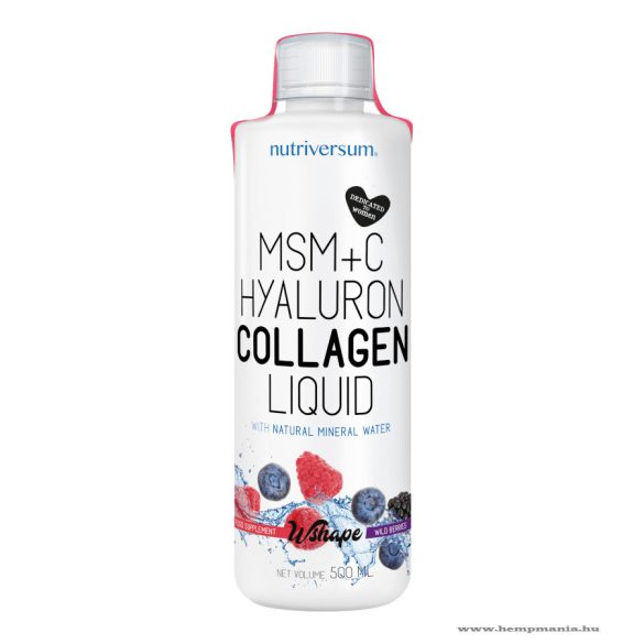 MSM+C Hyaluron Collagen Liquid - 500 ml - WSHAPE - Nutriversum - erdei gyümölcs