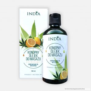 INDIA kendermagolajos citrus masszázsolaj 100ml