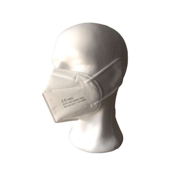 FFP2 szelep nélküli maszk (fehér)