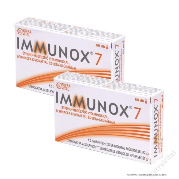 2 doboz IMMUNOX®7 immunerősítő kapszula, 120 DB, IMMUNOX®7  immunerősítő kapszula, 2 havi adag